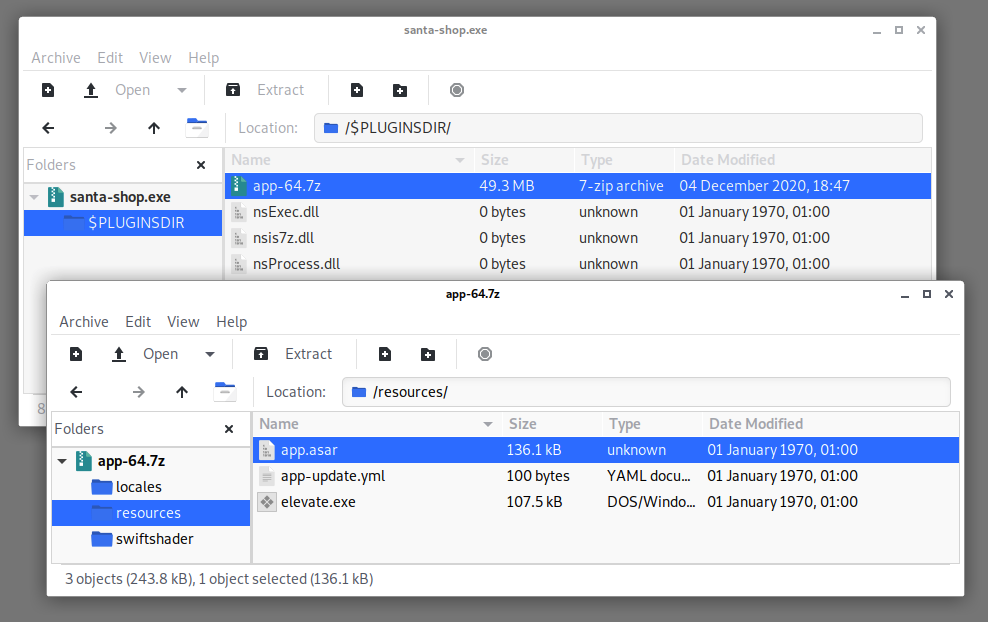 Unpacking the binary