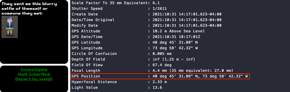 Extract GPS coordinates using exiftool